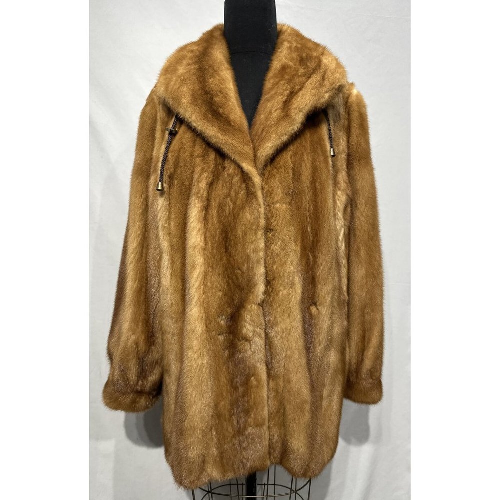 Golden/ Whiskey Mink stroller w/ hood (81298)